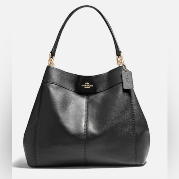 Coach Handbags - COACH Lexy pebbled leather Gold hardware bag